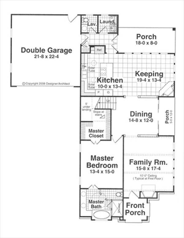 First Floor image of WINSTON House Plan